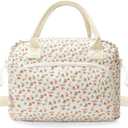 MEXS Insulated Lunch Bag for Women Men Large Reusable Lunch Box Adult Leakproof Portable Cooler Tote Bags for Work Picnic (Floral)