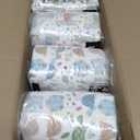 The Honest Company Comfort Dry Disposable Daytime Diapers for Sensitive Skin, Hypoallergenic, All the Alpacas + Turtle Time, Super Club Box Size 1 (8–14 lbs), 136 Count
