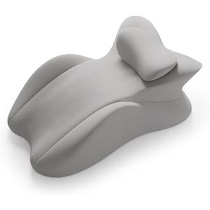 Memory Foam Wedge Pillow for Adults, Multi-Position Support Bed Pillow with Removable Cover for Sleeping Sitting Up Prone Reading Back & Knee Support Leg Elevation, Pink