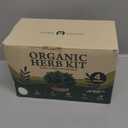 HOME GROWN Indoor Organic Herb Garden Kit, Unique Valentines Day Gift for Adults, Men, & Women,Grow 4 Herb Seeds for Kitchen Window Garden,Beginner DIY Hobby Gardening Gift for Plant Lovers, Mom & Dad