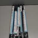 5 x Blackout Window Film, Window Privacy Film Frosted Faux 3D Floral Decorative Static Cling Heat Blocking Window Tint, Black, 17.5" x 78.7"