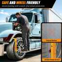 Folding Tire Step for Truck, SUV and RV, Heavy Duty Truck Wheel Step, Adjustable Tire Mounted Step Fits Tire from 8" to 12", Tire Steps for Pickup Trucks with Non-Slip Surface, Rated up to 350 Lbs