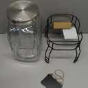 2 Gallon Large Glass Drink Dispenser Set, Beverage Dispensers with Stand & 18/8 Stainless Steel Spigot, Leakproof for Lemonade, Sun Tea & Iced Tea