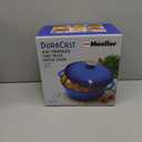 Mueller 6qt Enameled Cast Iron Dutch Oven, Heavy-Duty Casserole and Braiser Pan with Lid and Knob, Safe for All Cooktops, Aqua Blue