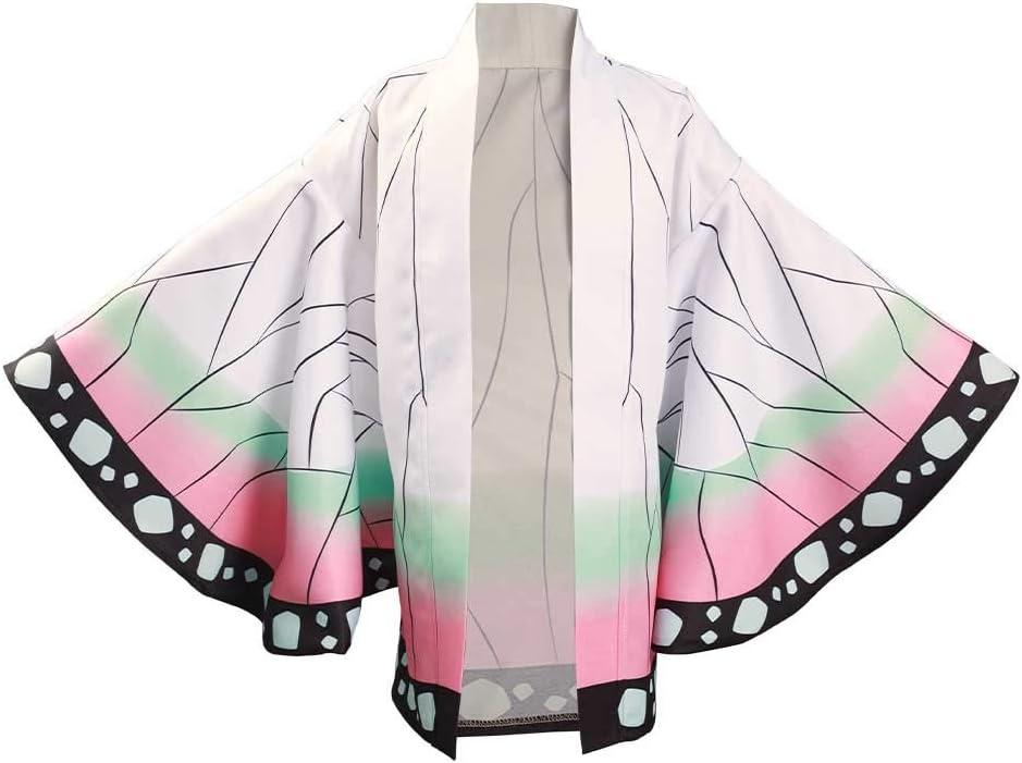 Kids Kimetsu Tanjirou Nezuko Giyuu Cape Cloak Cosplay kimono Cardigan Top Jacket M