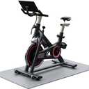 Rubber-Cal TFS-121 Exercise Bike Mats - 5mm x 4ft x 6ft - Light Brown