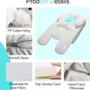 Prone Position Pillow for Face Down Sleeping - Modular Sleep Pillows for Eye Surgery Recovery, Ergonomic Design for Massage, GERD Pillow