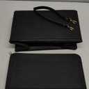 Purse Organizer Insert with Zipper Felt Bag Organizer for Tote Purse Black Medium