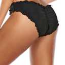 Tempt Me Women Twist Bikini Bottom Moderate High Cut Bathing Suit Bottoms Ruched Swimsuit Bottom Small