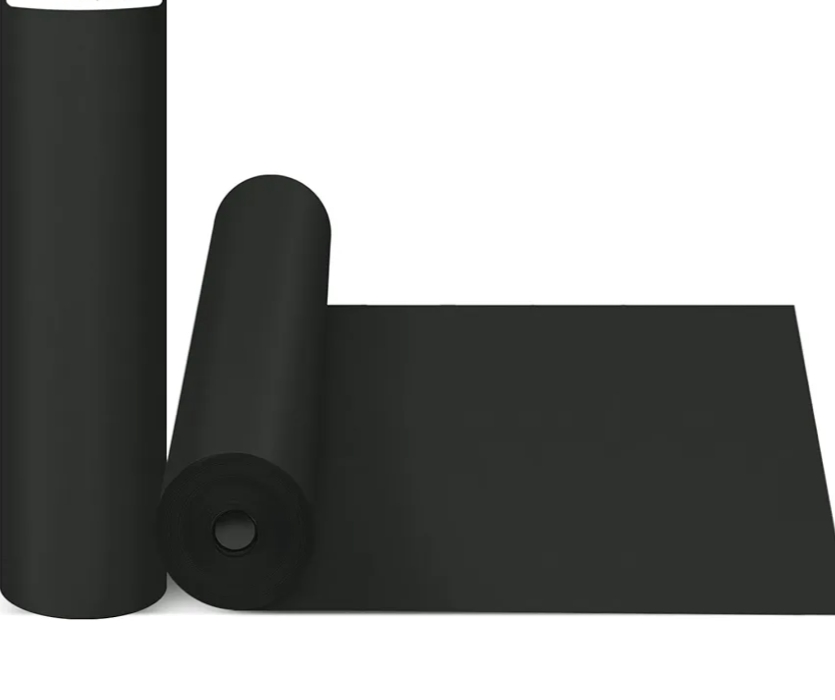 Black Wrapping Paper, 36"x3600"(300') Bulletin Board Construction Art Craft Decorative Paper Roll for Men Nurse Teacher, Father’s Day, Graduation Bouquet Flower Gift Wrap, Floral Supplies 80GSM 55LB