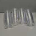 FOCUSLINE 10 oz Clear Plastic Cups, Disposable Heavy Duty Hard Plastic Cups, Reusable, 100 Count