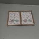 Vittanly 5x7 Double Picture Frame, Hinged 2 Opening MDF Photo Frames with Plexiglass, Vertical Tabletop Stand, Natural