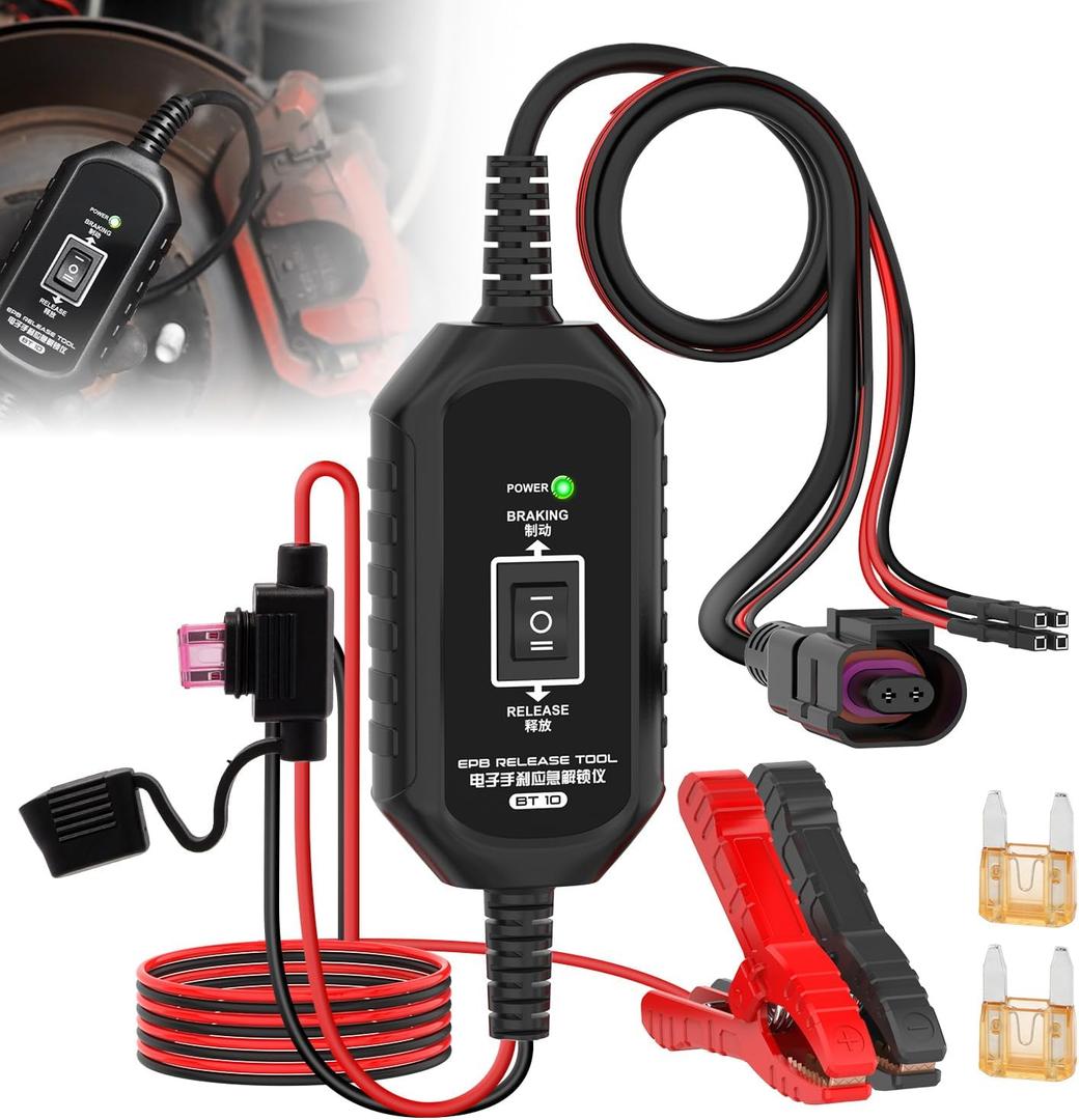 EPB Emergency Release Tool, Quick Braking & Release Dual-Channel Control Electronic Parking Brake Tool with 4 Protections, 2 Connect Ways for Most Vehicles