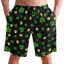 JUDIAN Men's Quick Dry Swim Trunks Tall Lightweight Swimwear with Pockets for Surfing & Vacation S (Black)