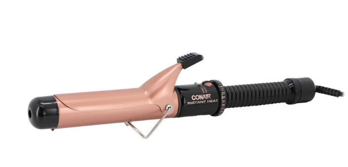 Conair - Ceramic 1 1/4 Inch Instant Heat Curling Iron with 25 Heat Settings