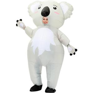 Koala Inflatable Costume Adult Funny Blow up Animal Costume Fancy Dress Cosplay Party Christmas Halloween Suit