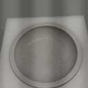 Travertine Decorative Bowl - 7.8 Diameter & 2 Height - Key Bowl for Entryway Table - Organic Modern Centerpiece - White/Gray