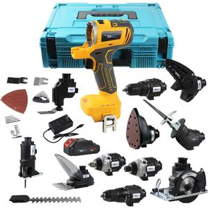 NEWONE 18V MAX MATRIX Drill,12-Tool Set Power Tool Combo Kit, Cordless Tool Set,2 Batteries and One Charger