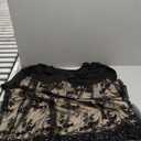 GRAPENT Women's Plus Size Sequin 3/4 Sleeves Evening Gown Party Long Maxi Dress (7X-Large Plus, Champagne Black)