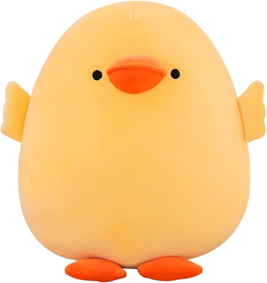 Plush Duck Stuffed Animal Soft Toys Yellow Duckling Stuff,Gifts for Friends and Children Christmas,Cute Yellow Throw Pillow (Short-Legged Yellow Duck,19.6in)