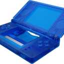 eXtremeRate Clear Blue Replacement Full Housing Shell for Nintendo DS Lite, Custom Handheld Console Case Cover with Buttons, Screen Lens for Nintendo DS Lite NDSL - Console NOT Included
