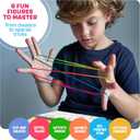 Dan&Darci Cats Cradle String Game Kit - Birthday Gifts for 8 9 10 11 12 Year Old Girl - Unique Gift for Kids, Tween, Preteen Girl Gift - Kids Game Ages 6-8 - Childrens Activity Games