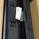 SPORT BEATS Stadium Seats with Back Support Bleacher Chairs with Back and Cushion Thick Padded Bleacher Seats Includes Shoulder Strap (Black)