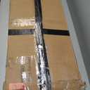 2-Tier Storage Bench, 39.4" Wide Shoe Bench with Padded Seat Cushion, Entryway Bench with 2 Barn Doors and Adjustable Shelf, Rustic Walnut