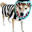 ComfyCamper Snake Costume for Dogs - Small Medium Large XLarge XXL Cosplay Halloween Costumes Christmas, M (Black and White)