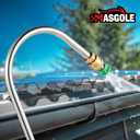 Pressure Washer Wand 24FT Telescoping with Pressure Washer Extension Wand, Gutter Cleaning Tools - Extension Pole, Brush Head, 7 Spray Nozzle Tips, Support Belt & Hose Adapters
