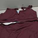 Women Plus Size High Waisted Bikini - Ribbed Two Piece Swimsuit Tummy Control Bathing Suit V-Wired 2025 Swimwear (Dark Purple, 22 plus)