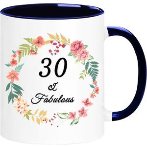 WOSIWULA 30th Birthday Mug, Turning 30 Year Old Gift, 1996 Vintage Coffee Cup, 30th Birthday Gift Idea for Her Women Mom Wife Aunt Sister Daughter Friends, Gift Box Packaging, 11oz