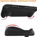 FINTIE Silicone Case Compatible with Nintendo Switch - Soft [Anti-Slip] [Shock Proof] Protective Cover with Ergonomic Grip Design, Drop Protection Grip Case (Black)