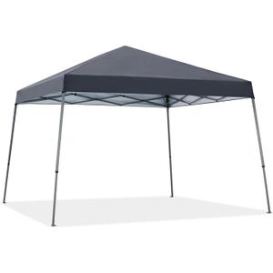 Canopy-10x10 Pop Up Canopy Tent, Easy Set Up Folding Shelter w/100 Square Feet of Shade, Suitable Yard, Poolside, Gray (10FT)