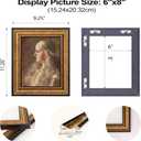 ArtXO 6x8 Picture Frames Brown: Antique Frames Display 8x6 Family Friends Photo for Home Wall Decor - Vinatge Vertical/Horizontal Wall Photo Frame 6x8