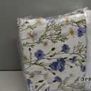 RUVANTI 100% Cotton Sheets  Full Size Percale Bedding, Cooling & Breathable Floral Design, Durable with a Crisp, Soft & Comfortable Feel, 16" Deep Pocket, 4-Piece Set, Sweet Pea