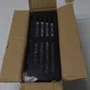 Metal 4 Pack Magnetic Spice Storage Rack Organizer for Refrigerator and Oven, Black Fridge Organizers and Storage Black