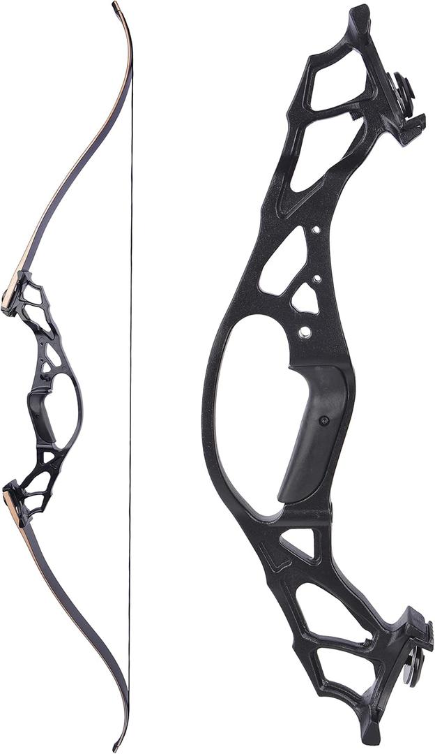 AMEYXGS Archery Recurve Bow 62" Takedown Bow Darw Weight 30-60LB Aluminum Alloy Bow Riser - Right Hand