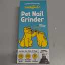 LUCKY TAIL Pet Nail Grinder for Dogs and Cats - Super Quiet and Low Vibration Electric Dog Nail Grinder with 2 LED Lights - USB Rechargeable and Cordless - 2 Speeds - Small to Large Pets - Orange