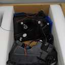 AUTOSAVER88 LED DRL Headlights Assembly Compatible with 2007-2013 Toyota Tundra / 2008-2017 Sequoia Headlamp Replacement Pair Set with Daytime Running Light Black Housing Amber Reflector