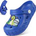 Kids Clogs for Boys Girls Lightweight Slip-On Sandals Water Shoes Beach Pool Slippers for Toddler/Little Kid (Royal Blue) 24/8