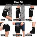 2 x Shogun Compression Ice Sleeve X Large (21-26")- Reusable Hot and Cold Compression Sleeve, Ice Sleeve for Elbows, Ankle, Knees & Calves. Multipurpose Fit for Muscle, Joint Pain Relief & Injury Recovery