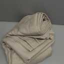 Beige Sand Linen Semi Sheer Curtains 102 Inches Length Long Grommet Bronze Rings Top Boho Farmhouse Neutral Window Curtains Drapes for Bedroom Living Room Large Window Sliding Glass Door 2 Panels Set (Oatmeal)