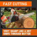18 Inch Chainsaw Bar and Chain Combo .325" Pitch .050" Gauge, 72 Drive Links Replacement Husqvarna 435, 440, 545, 345, 350, 51, 55 RANCHER, 550XP, Fits Oregon M72 584408 36892(3 chains + 1 bar)