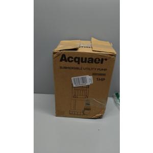 Acquaer Sump Pump Submersible Water Pump for Water Removal in Hot Tubs, Pools,Basements, and Garden Ponds, Yellow, 1HP 4345GPH