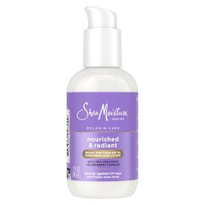 SheaMoisture Melanin Care Broad Spectrum SPF 30 Sunscreen Face Lotion Nourished & Radiant for Protection Against UV Rays & Even Tone, with Pro-Ceramides +Elderberry Complex, 3 oz
