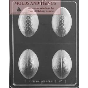 Football Chocolate Candy Mold, 3D Football Chocolate Candy Mold Game Day Treat Mold for Sports & Super Bowl Parties