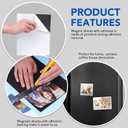 DIYMAG Magnetic Adhesive Sheets, |8" x 10"|, 50 Pack Magnetic Sheets with Adhesive Backing, Flexible Magnet Sheets for Crafts, Photos and Die Storage, Easy Peel and Stick, Easy to Cut into Any Size