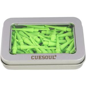 CUESOUL 100 Pieces Soft Tip Points for Soft Tip Darts (Light Green)