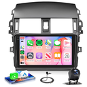 4Core 4G+64G Android 15 Car Stereo Radio for Toyota Corolla 2009-2013, Rimoody Wireless Carplay Andorid auto Mirror Link 9'' INCELL Touchscreen GPS WiFi Bluetooth 5.0 FM/RDS EQ-32 SWC Backup Camera